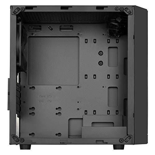 Silverstone PS15 Micro ATX Mid Tower Black with Tempered Glass Side Panel and USB 3.2 Gen 1 Type-A Front Panel image