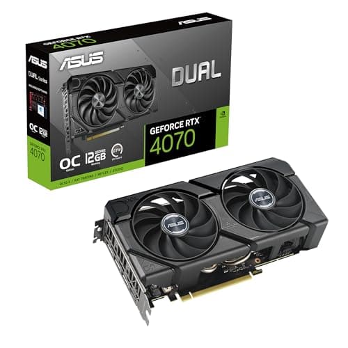 Asus GeForce RTX 4070 DUAL EVO OC 12GB GDDR6X Black image
