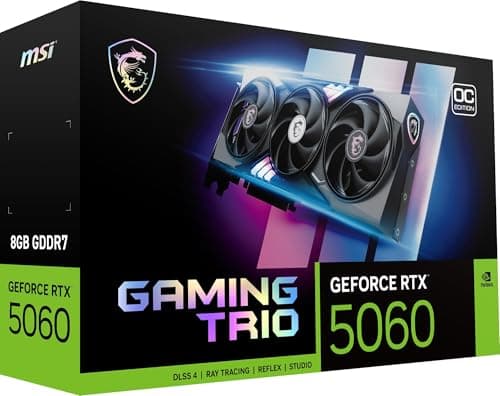 MSI GeForce RTX 5060 8G GAMING TRIO OC Black image