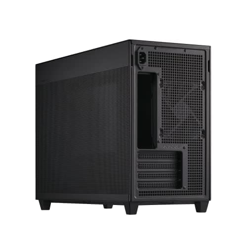 Asus Prime AP201 Micro ATX Mini Tower Black with Mesh Side Panel and USB 3.2 Gen 2 Type-C and USB 3.2 Gen 1 Type-A image