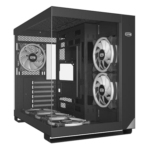 PC Cooler C3 T500 ARGB ATX Mid Tower Black Tempered Glass Side Panel, USB 3.2 Gen 2 Type-C, USB 3.2 Gen 1 Type-A image