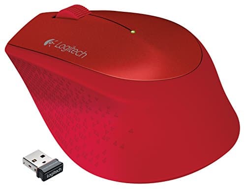 Logitech M320 Red Wireless Optical Mouse image