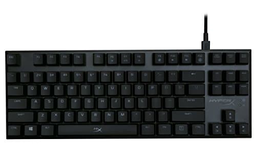 HyperX Alloy FPS Pro - Tenkeyless Mechanical Gaming Keyboard - 87-Key, Ultra-Compact Form Factor - Linear & Quiet - Cherry MX Red - Red LED Backlit (HX-KB4RD1-US/R1) image