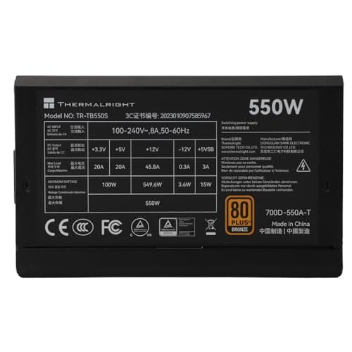 Thermalright TB-750 Black 750W Fully Modular 80+ Bronze Certified ATX image