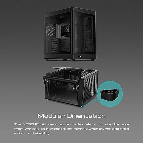 GAMDIAS NESO P1 ATX Full Tower Black Tempered Glass Side Panel image