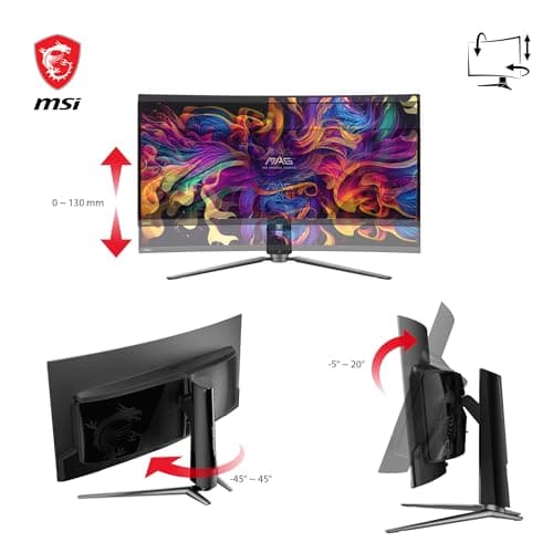 MSI MAG 341CQP 34" 3440x1440 175Hz QD-OLED Curved Monitor image