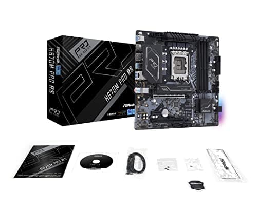 ASRock H670 H670M Pro RS LGA1700 DDR4 Micro ATX image