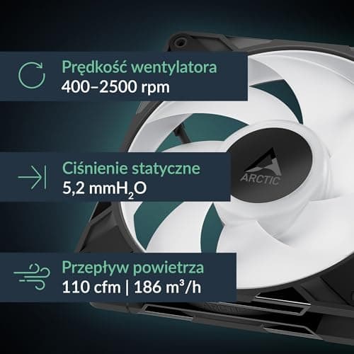 ARCTIC P14 Pro 140mm Black PWM Addressable RGB 110 CFM image