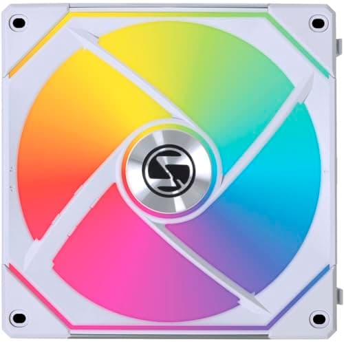Lian Li Uni Fan SL-Infinity 140mm White Addressable RGB PWM 72.7 CFM 1-Pack image