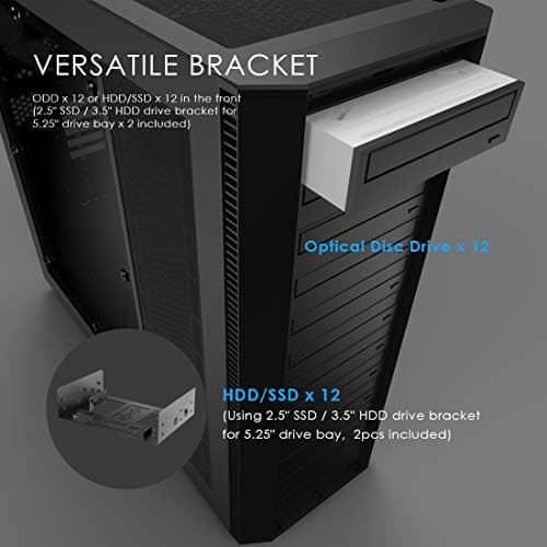 Anidees AI CRYSTAL XL PRO LITE ATX Full Tower Black Tempered Glass image