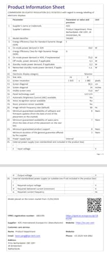 AOC 24G4XE 24" 1080p 180Hz IPS Monitor image