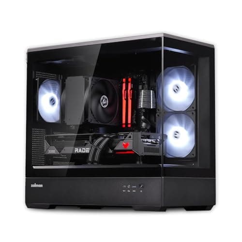 Zalman P30 Micro ATX Mini Tower Black Tempered Glass Side Panel USB 3.2 Gen 2 Type-C USB 3.2 Gen 1 Type-A main image