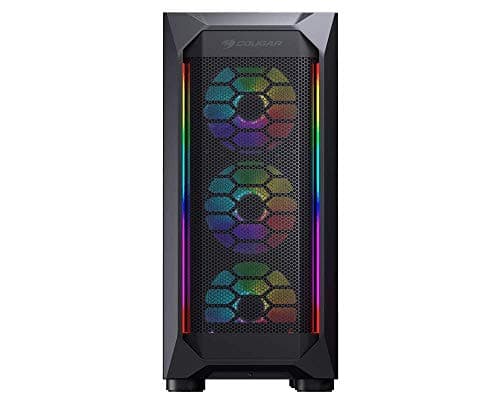 Cougar MX410 MESH-G RGB ATX Mid Tower Black Tempered Glass image