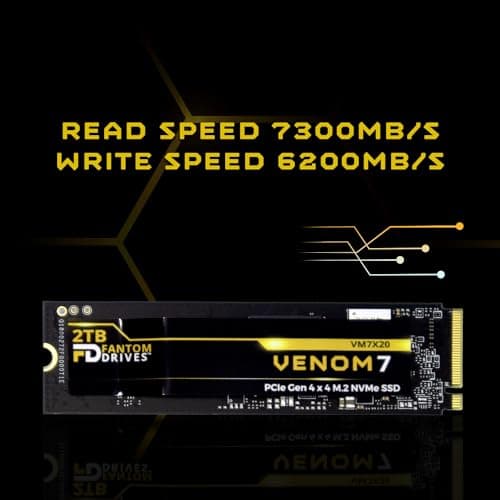 Fantom Drives VENOM7 2TB SSD M.2 PCIe 4.0 NVMe image