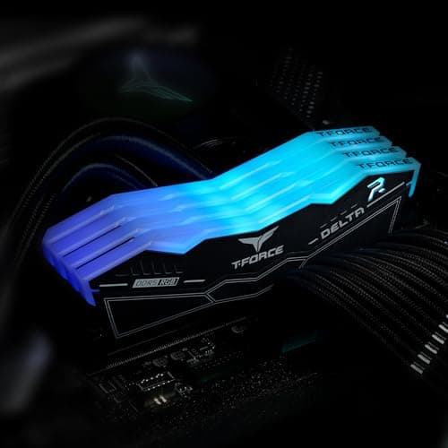TEAMGROUP T-Force Delta RGB Black DDR5-6000 CL38 64GB (2x32GB) image