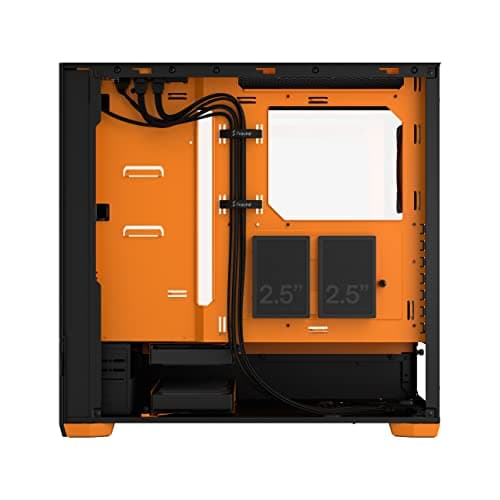 Fractal Design Pop Air ATX Mid Tower Orange / Black Tempered Glass Side Panel image