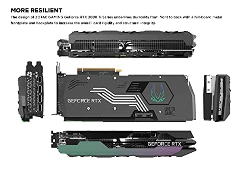 Zotac GAMING AMP Holo GeForce RTX 3080 Ti 12GB GDDR6X Black / Silver image