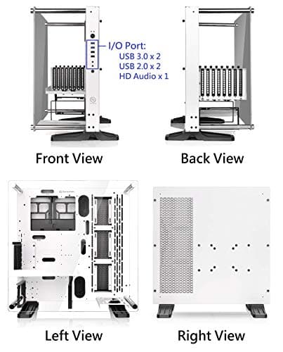 Thermaltake Core P3 TG Snow Edition ATX Mid Tower White Tempered Glass image