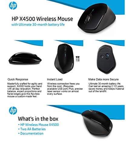 HP X4500 Wireless Laser Mouse image
