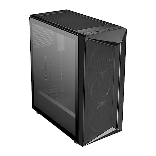 Cooler Master CMP 510 ATX Mid Tower Black with Tempered Glass Side Panel and USB 3.2 Gen 1 Type-A USB 2.0 Type-A image