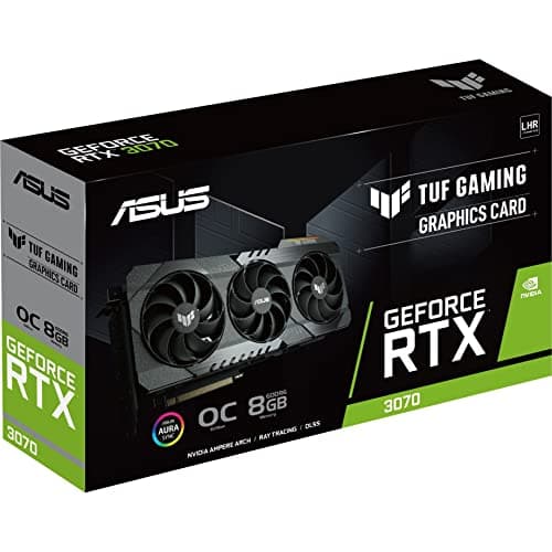 Asus TUF GAMING OC V2 GeForce RTX 3070 LHR 8GB GDDR6 Black image