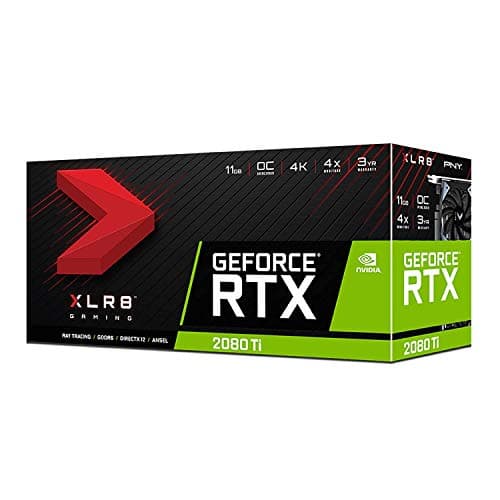 PNY GeForce RTX 2080 Ti XLR8 Gaming Overclocked Edition 11GB GDDR6 Black / Silver image