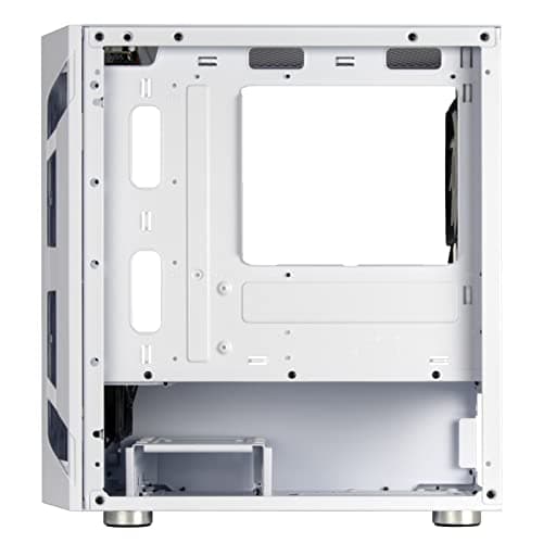 Silverstone FARA H1M PRO Micro ATX Mini Tower White/Black Tempered Glass Side Panel image