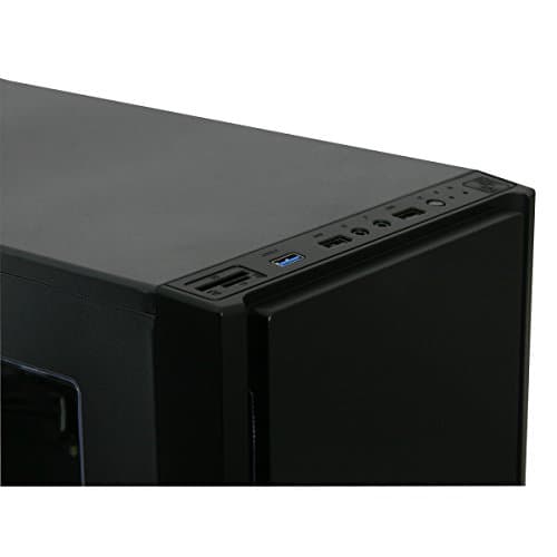 CiT Dark Star ATX Mid Tower Black with Acrylic Side Panel and USB 3.2 Gen 1 Type-A USB 2.0 Type-A image