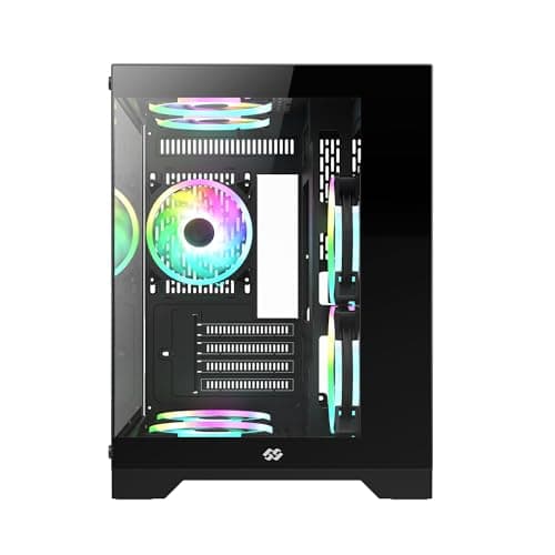 BGears b-Pellucid Micro ATX Mini Tower Black Tinted Tempered Glass Side Panel image