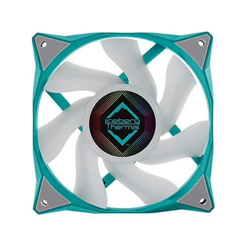 Iceberg Thermal IceGALE 120mm Teal / White ARGB PWM 94 CFM 3-Pack image