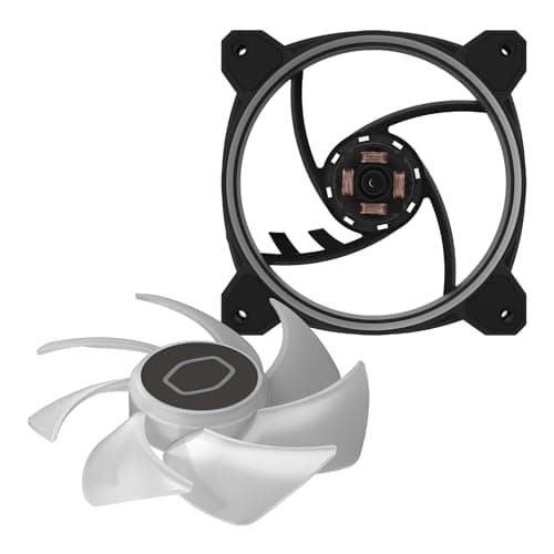 Cooler Master MasterFan MF120 Halo² 120mm Black PWM Addressable RGB 3-Pack image