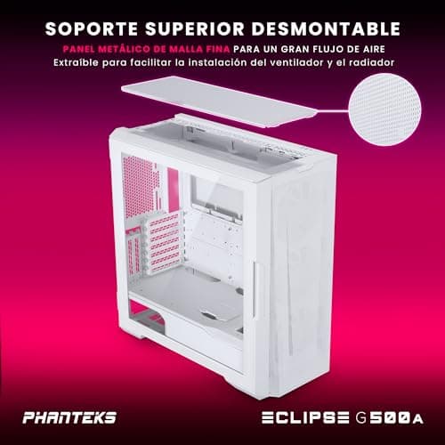 Phanteks ECLIPSE G500A DRGB ATX Mid Tower White Tempered Glass image