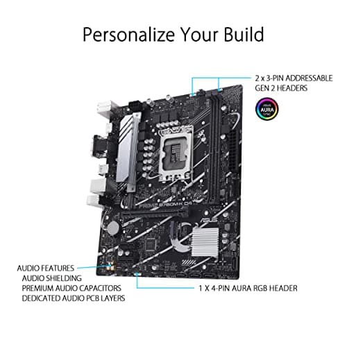 Asus B760 PRIME B760M-K D4 LGA1700 DDR4 Micro ATX image