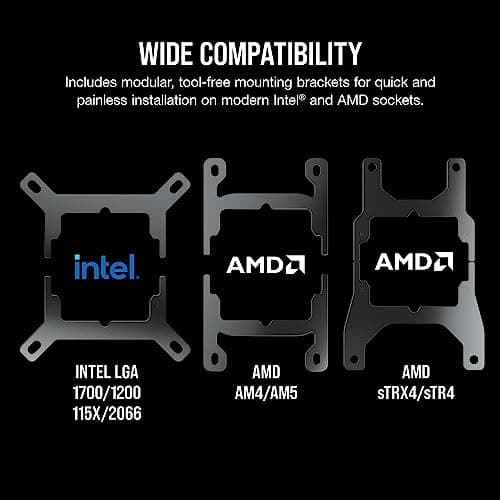 Corsair iCUE H100i RGB ELITE Water 240mm White image