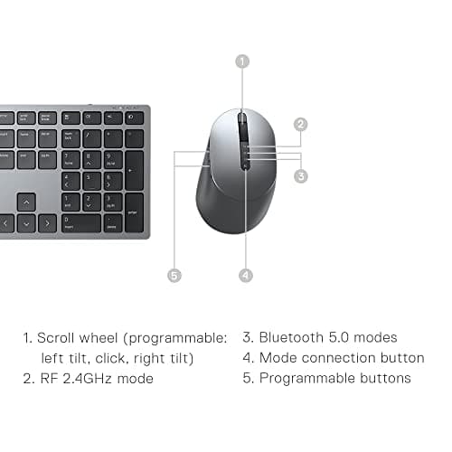 Dell KM7321W Wired/Wireless Standard Keyboard With Optical Mouse image