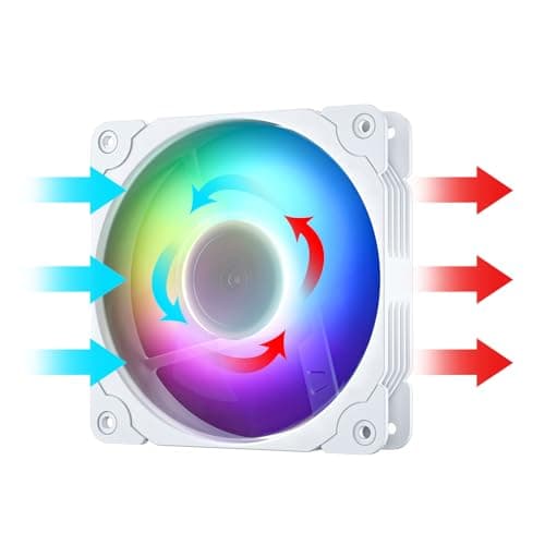 Vetroo SA-140 140mm White PWM 69.29 CFM Addressable RGB 1-Pack image