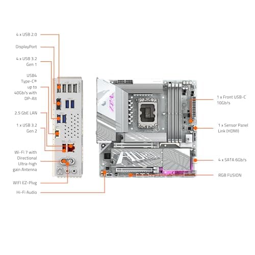 Gigabyte Z890M AORUS ELITE WIFI7 ICE DDR5 Micro ATX image