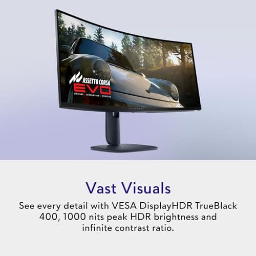 Dell Alienware AW3425DW 34.2" 1440p 240Hz QD-OLED Curved Monitor image
