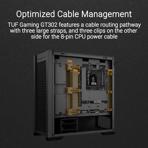 Asus TUF Gaming GT302 ATX Mid Tower Black ARGB Tempered Glass image