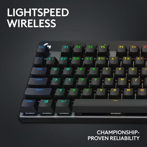 Logitech PRO X RGB Bluetooth/Wireless/Wired/Wired Logitech GX Blue Clicky Gaming Keyboard image