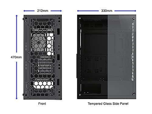 BGears b-Optillusion ATX Mid Tower Black Tempered Glass Side Panel image