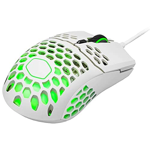 Cooler Master MM711 Matte White Wired Optical Mouse image