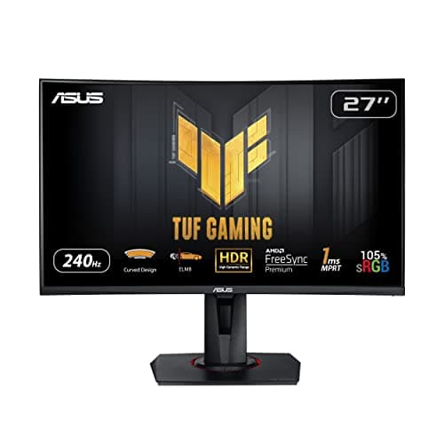 Asus TUF Gaming VG27VQM 27 1080p 240Hz VA Curved Monitor main image