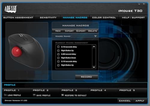 Adesso iMouse T30 Wireless Optical Mouse image