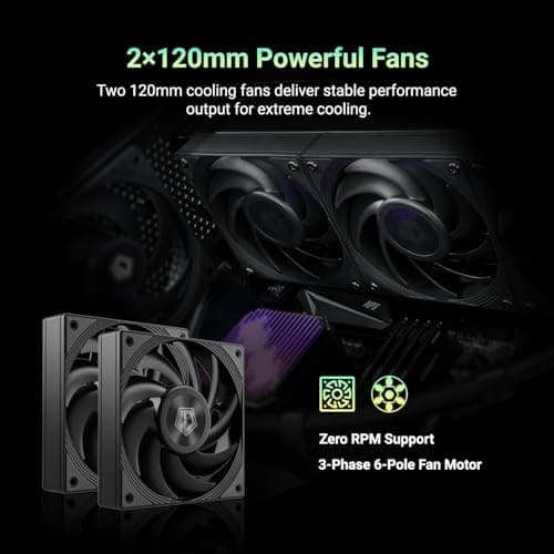 ID-COOLING DX240 MAX 85 CFM Water 240mm Black image