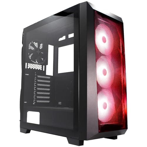 Xilence Xilent Breeze ATX Mid Tower Black with Tempered Glass Side Panel and USB 3.2 Gen 1 Type-A image