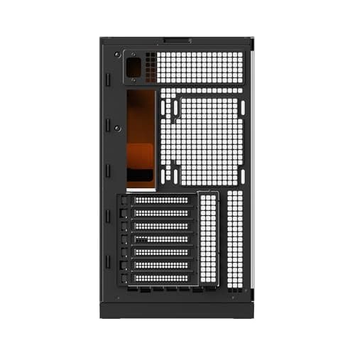 Geometric Future Model 5 ATX Mid Tower Black / Yellow Tempered Glass Side Panel, USB 3.2 Gen 2x2 Type-C, USB 3.2 Gen 1 Type-A image