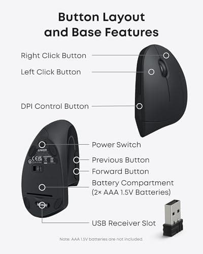 Anker AK-98ANWVM-UBA Wireless Optical Mouse image