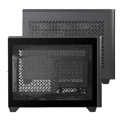 Cooler Master NR200P V2 Mini-ITX 18L PC Case, Top-Mount 240mm|280mm Liquid Cooler, 356mm Vertical Mounting 3.5-Slot GPU, Tempered |Vented Panel, USB 3.2 Gen 2x2 Type C (NR200PV2-KCNN-S00) image