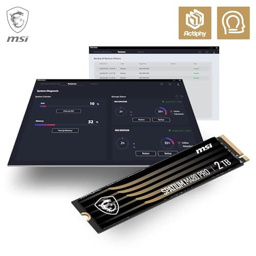 MSI SPATIUM M480 PRO 2TB M.2-2280 SSD PCIe 4.0 x4 NVMe image